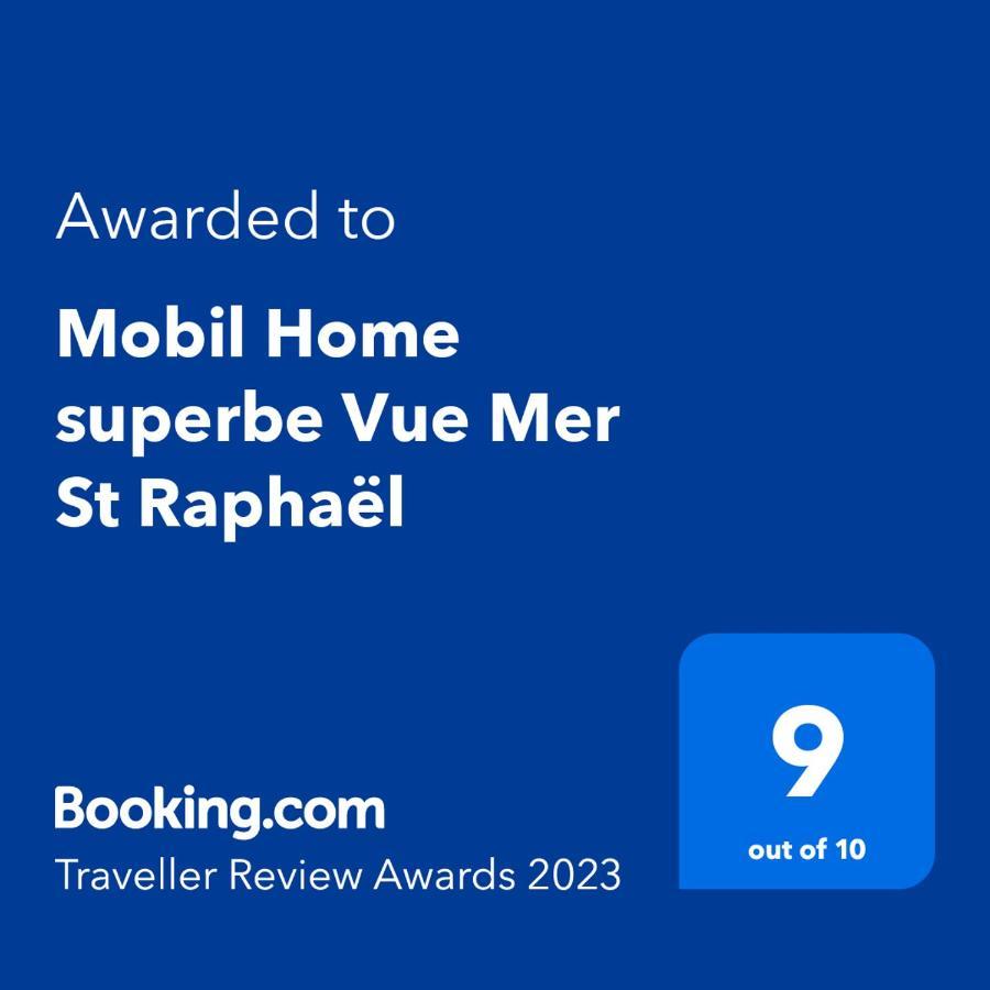 Mobil Home Superbe Vue Mer St Raphael Saint-Raphaël Exteriör bild